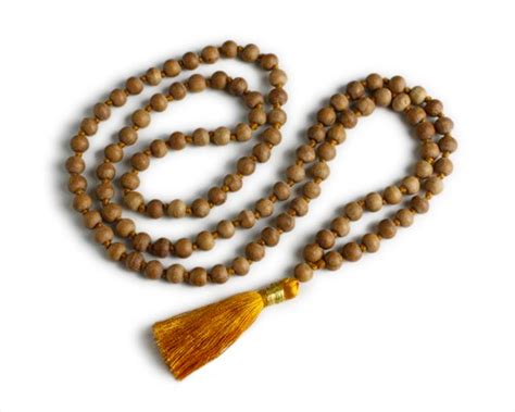 sandalwood meditation mala prayer beads sage meditation