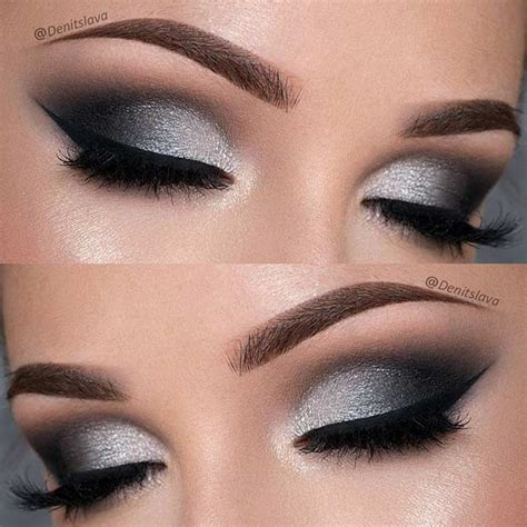 41 Insanely Beautiful Makeup Ideas For Prom Silver Makeup Prom Eye