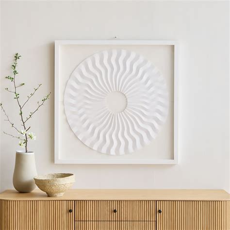 Pleated Paper Dimensional Wall Art West Elm