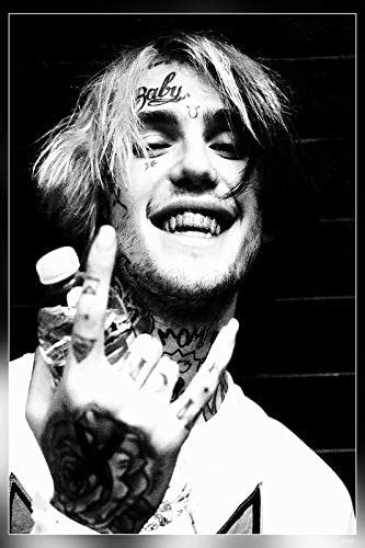 United Mart Poster Lil Peep Black And White Cover Poster