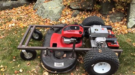 Big Remote Control Lawn Mower With 42 Deck Youtube