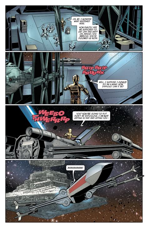 R2 D2 Flies Against Darth Vader Comicnewbies