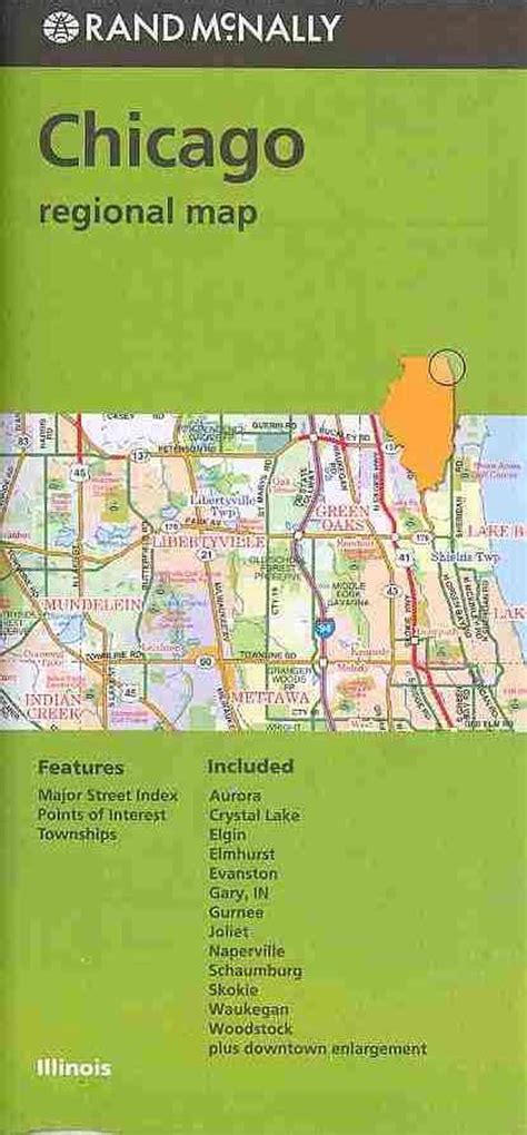 Folded Map Chicago And Vicinity Regional Il By Rand Mcnally Paperback