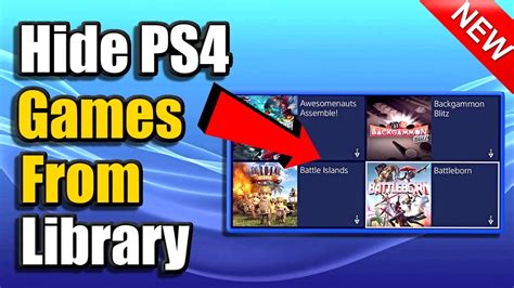 How To Hide Ps4 Games From Library Easy Method Youtube