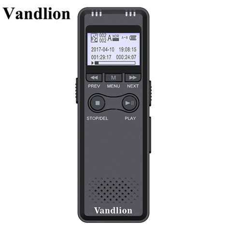 Vandlion V30 Black Digital Voice Recorder 8g 16g Voice Activated
