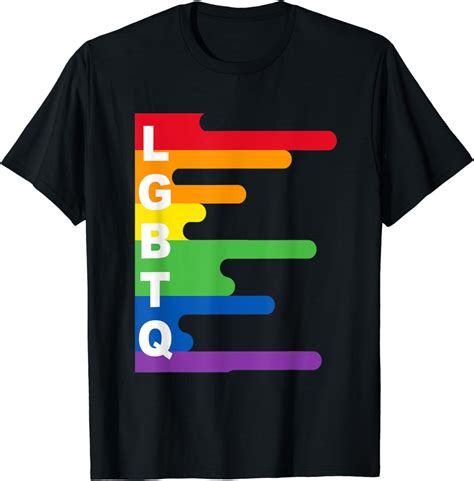 Amazon Com Lgbtq Pride Month T Shirt Rainbow Gay Lesbian Queer T Shirt Clothing