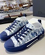 ChristIan Dior B23 Low-Top Sneaker In Blue Dior Oblique Blue - AlimorLuxury