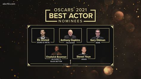 21 Oscar Nominations 2021 Best Actor