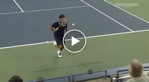 Roger Federer Tweener Us Open 2010