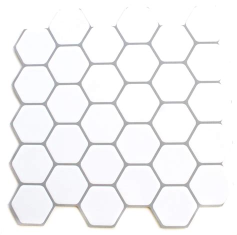 Buy Nomad Tiles Peel And Stick Tile White Hexagon Tile 2x Thicker10