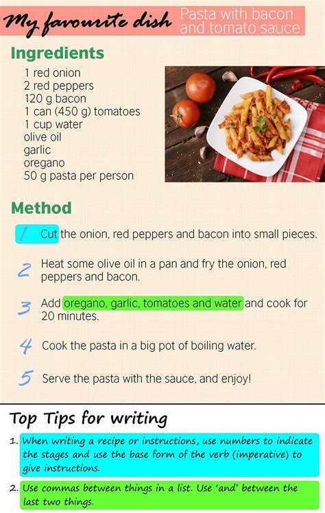 recipe food writing food recipes