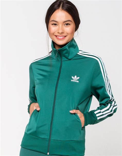 Adidas Firebird Womens Track Jacket Forest Tillys Jackets Track Jackets Active Outfits