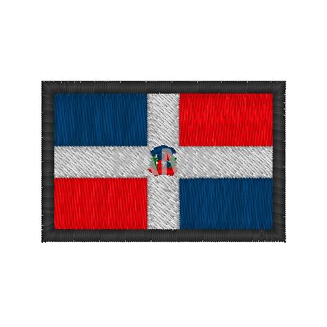 Nášivky Vlajka Dominikánská Republika Nášivky Vlajky Vyšívané Klíčenky Vyšívané Jmenovky
