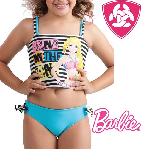 Tankini Barbie Swimwear Girls High Neck Bikinis Sweet Girls