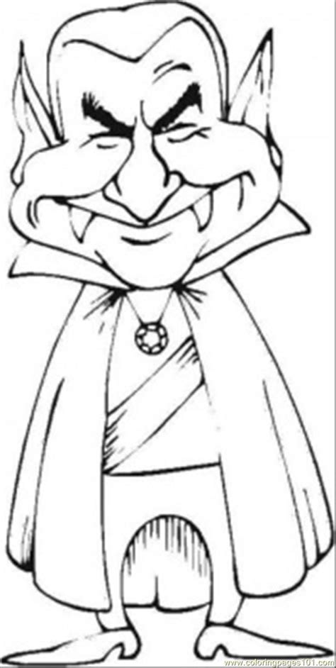 Coloring Pages Dracula Vampire Education Literature Free