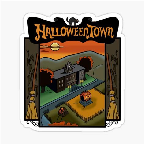 Halloweentown Book Cover Sticker For Sale By Adrianrene98 Redbubble