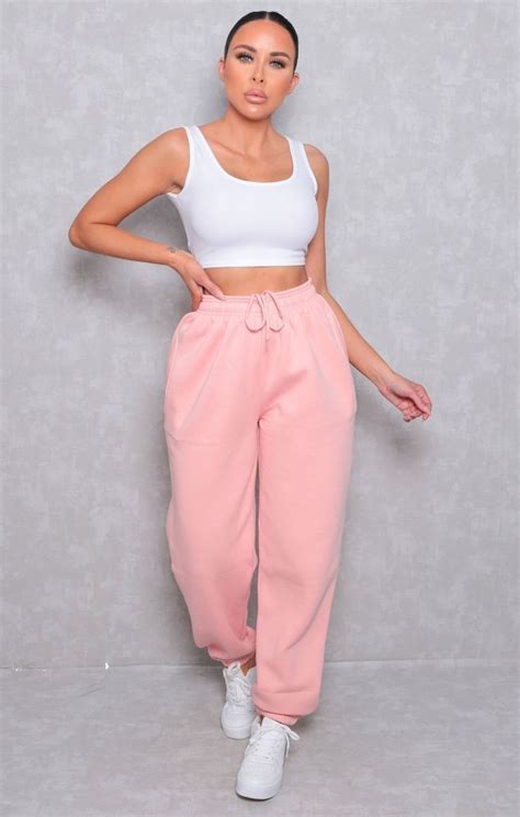 Sweatpant Outfit Cute Sweatpants Pink Sweats Cuffed Joggers Light