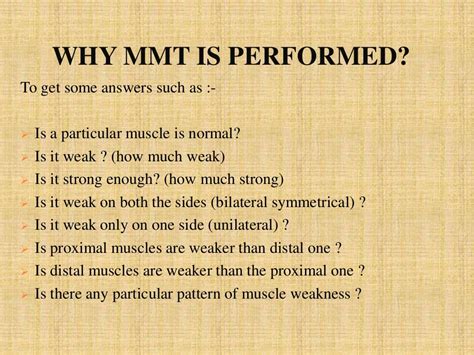 Manual Muscle Testing Mmt