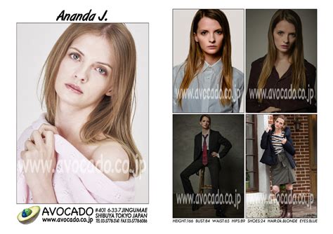 Ananda J Models ｜ Avocado 外国人モデル事務所／model Agency Tokyo
