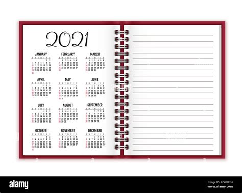 2021 Calendar Hi Res Stock Photography And Images Alamy