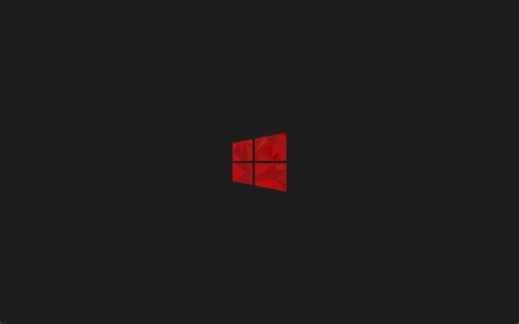 1920x1200 Windows 10 Red Minimal Simple Logo 8k 1080p Resolution Hd 4k