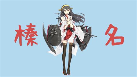 Download Wallpaper For 1024x600 Resolution Haruna Kancolle Anime