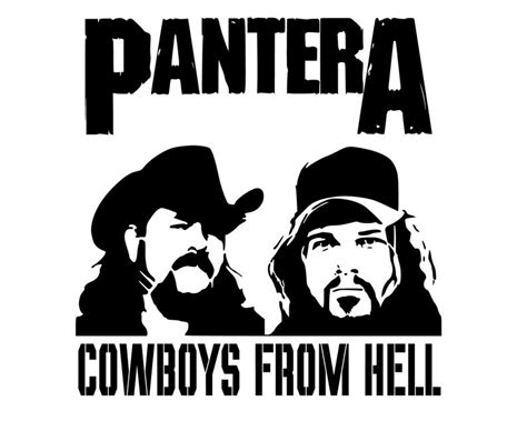 Pantera Svg Design File With Dimebag Darrell And Vinnie Paul Etsy Canada