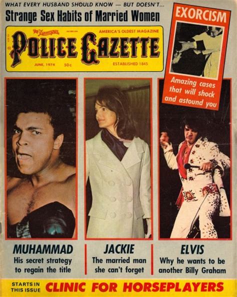 Pulp International Vintage Cover Of The National Police Gazette From June 1974