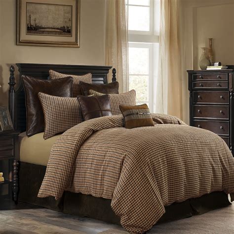 Comforter pelbagai corak, patchwork dll. HiEnd Accents Clifton Comforter Set, Super Queen, Brown in ...