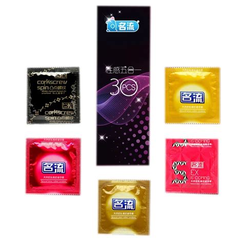 mingliu 30 pcs pack 5 types sexy latex dots pleasure nautural rubber penis condoms for men sex