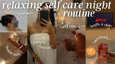 MY RELAXING SELF CARE NIGHT ROUTINE Bubble Bath Pamper Routine Unwind With Me Journaling