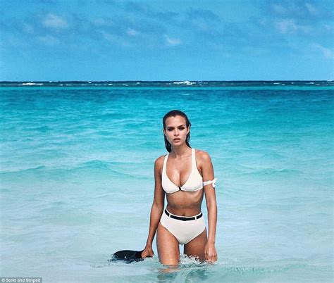 Josephine Skriver Wears Sexy James Bond Girl Type Bikini Daily Mail