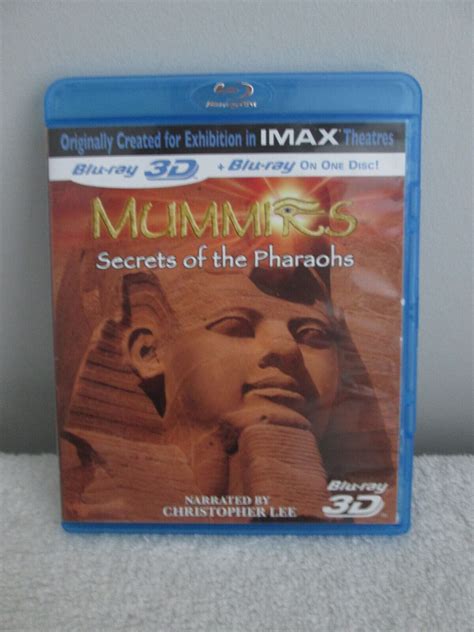 Like New 3d Mummies Secrets Of The Pharoahs Blu Ray Movie Ebay