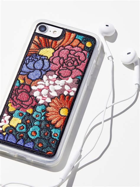 Embroidered iPhone Case | Iphone case handmade, Iphone cases floral ...