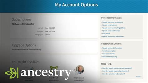 How To Update Your Password Or Username Ancestry Academy Ancestry