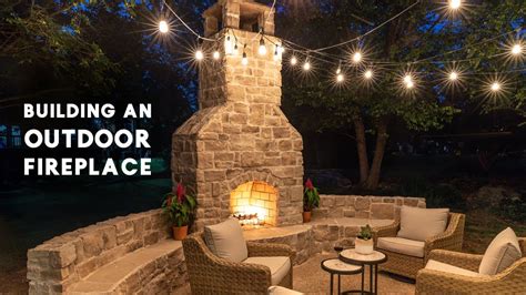How To Build A Outdoor Stone Fireplace And Chimney I Am Chris