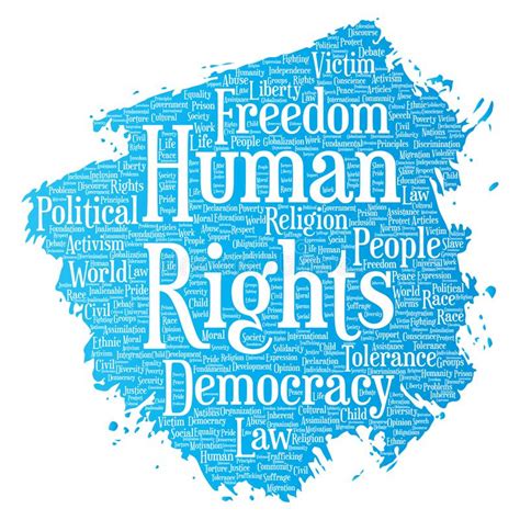 Vector Human Rights Political Freedom Democracy Stock Vector