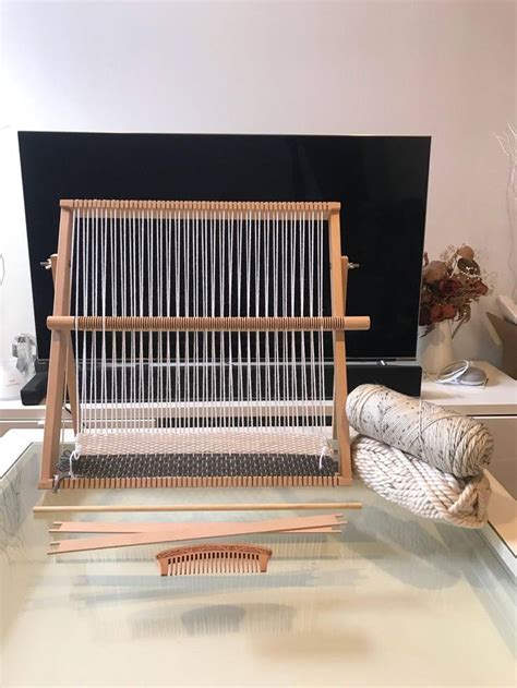 Large Weaving Loom Kit Tapestry Weave Loom Lap Heddle Loom With