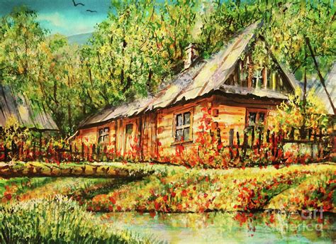 Beautiful Village Painting By Dariusz Orszulik Fine Art America