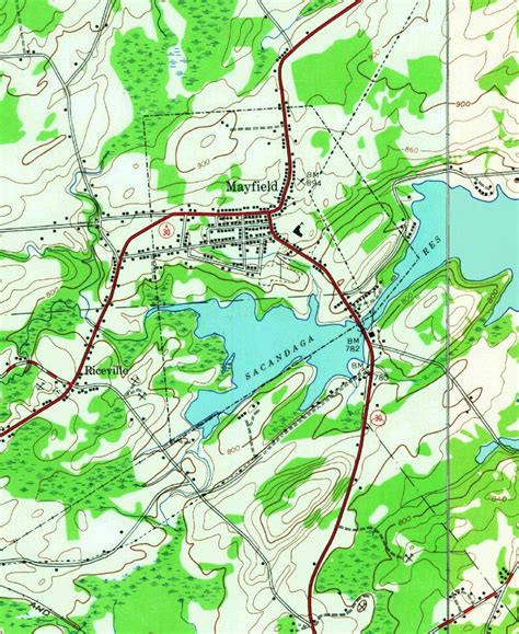 Great Sacandaga Lake 1963 Usgs Old Topo Map Reprint Custom Etsy