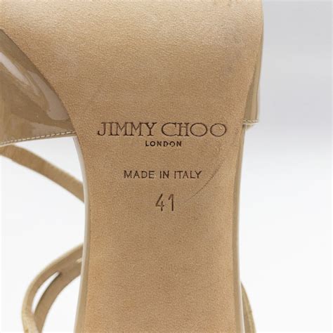Jimmy Choo Ivette Patent Leather Sandals