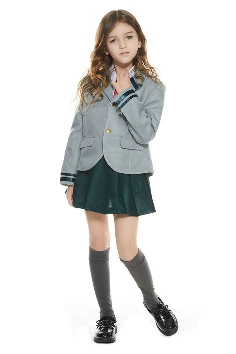 Buy Asui Tsuyu Ochaco Uraraka Cosplay School Uniform Set Anime Mha