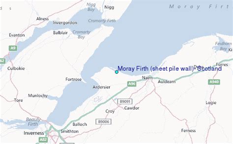 Moray Firth Sheet Pile Wall Scotland Tide Station Location Guide