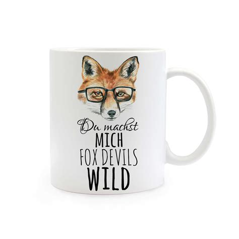 Tasse Fuchs Mit Brille Und Spruch Du Machst Mich Fox Devils Wild Ts299 ~ Wandtattoos Elfentür