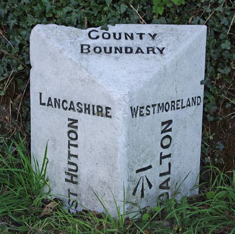 County Boundary Stone A6070 © Ian Taylor Cc By Sa20 Geograph