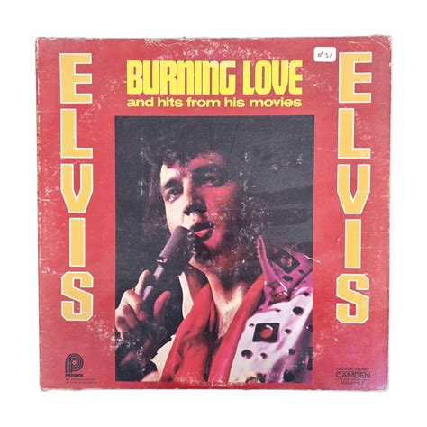 Elvis Presley Lp Burning Love Pre Owned Gamecastle Retro