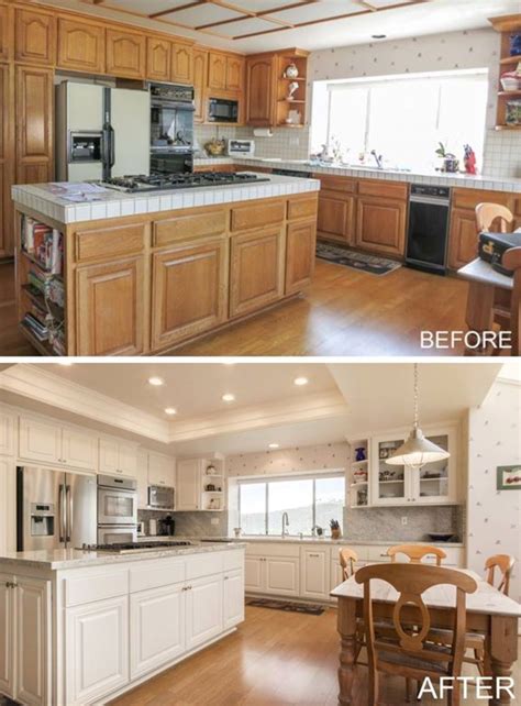At renew resurfacing, we use a unique process to refinish solid surface kithcen countertops. Kitchen Cabinet Refacing-Before and After | Refacing ...