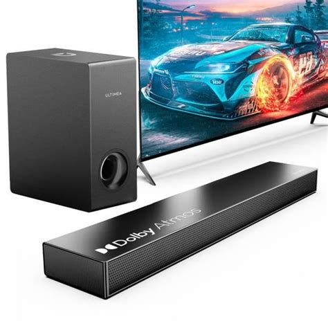 Barre De Son Ultimea Nova S Dolby Atmos Bass Boost Hdmi Earc Bluetooth W