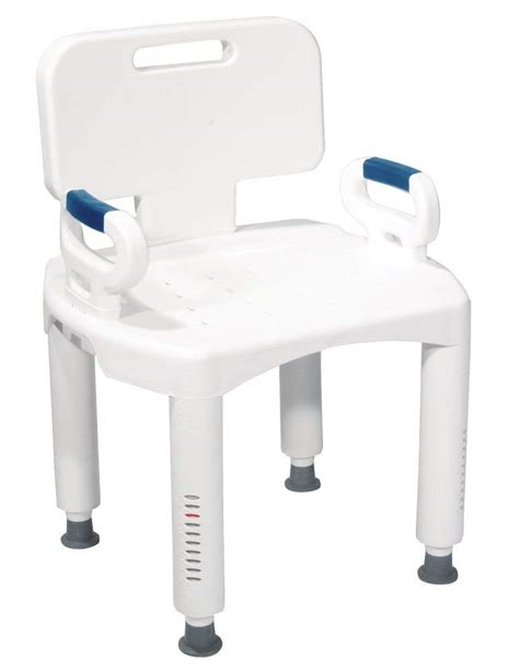 Drive Medical Premium Series Shower Chair with Back and Arms