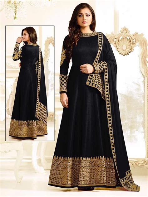 Pakistani And Indian Party Wear Black Dress Indian Gowns Dresses Indian Fashion Dresses Indian